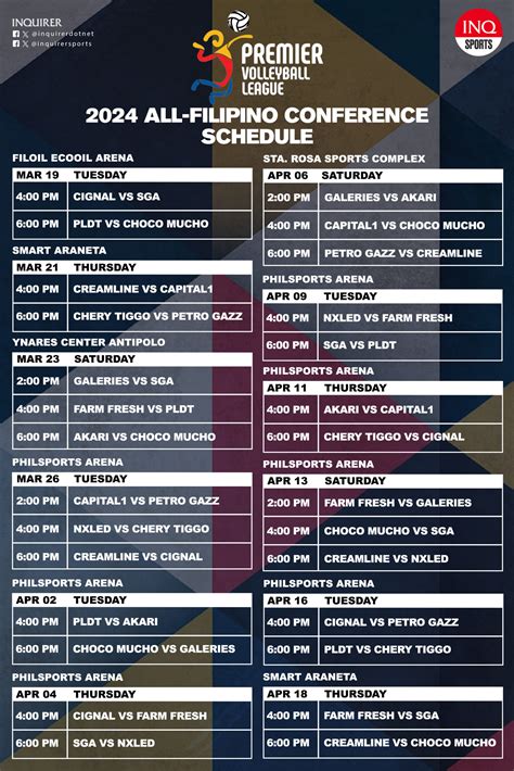 pvl live schedule today|LIVE UPDATES: 2024 PVL Reinforced Conference knockout .